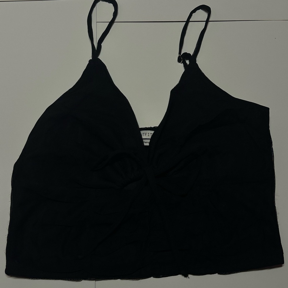 Urban Outfitters Black Keyhole Tank